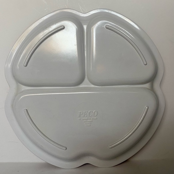 Peco Child's Melamine Divided Plates Trains Boats Airplanes Vintage 1984 Dish - Picture 3 of 16